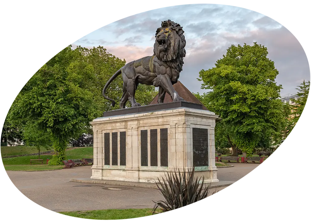 Picture of Maiwand Lion Forbury Gardens in Reading, Berkshire